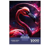 Jigsaw Puzzles 1000 Pieces for Adults Paint Flamingos Puzzles for Adults DIY Toys Home Decoration Help The Brain Exercise 52x38cm/1000pcs
