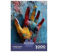 Jigsaw Puzzles 1000 Pieces for Adults Painted Hand Wall Art Puzzle for Adults Hands-on Game Improve Memory Deal As Gifts for The Whole Family 52x38cm/1000pcs