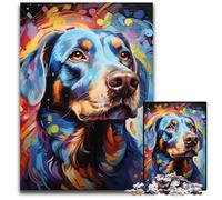 Jigsaw Puzzles 1000 Pieces for Adults Painting Color Dog Wooden Jigsaw Puzzles for Adults Perfect for Family Fun on Christmas Thanksgiving Birthdays & Easter 1000 PCS(75x50cm)
