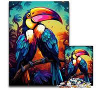 Jigsaw Puzzles 1000 Pieces for Adults Painting Colorful Toucan Impossible Jigsaw Puzzles for Adults for Birthdays Holidays Best for Christmas 1000 PCS(75x50cm)
