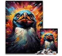 Jigsaw Puzzles 1000 Pieces for Adults Painting Penguin Impossible Jigsaw Puzzles for Adults for Birthdays Holidays Best for Christmas 1000 PCS(75x50cm)