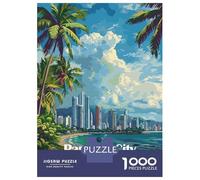Jigsaw Puzzles 1000 Pieces for Adults Panama City Skyline Puzzle for Adults Hands-on Game Improve Memory Deal As Gifts for The Whole Family 52x38cm/1000pcs