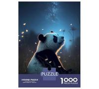 Jigsaw Puzzles 1000 Pieces for Adults Panda Galaxy Animal Adult Jigsaw Relax Games Difficult Challenge Help The Brain Exercise 70x50cm/1000pcs