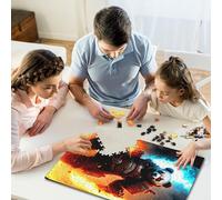 Jigsaw Puzzles 1000 Pieces for Adults | Panda Warrior Puzzles | 1000 Piece Jigsaw Educational Games Home Decoration Puzzle 1000pcs (38x26cm)