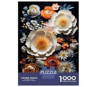 Jigsaw Puzzles 1000 Pieces for Adults Paper Flowers Wall Art Decor Puzzle for Adults Hands-on Game Improve Memory Deal As Gifts for The Whole Family 38x26cm/1000pcs