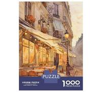 Jigsaw Puzzles 1000 Pieces for Adults Parisian Cafe Exterior-1 Jigsaws for Adults Fun Games A Work of Art Deal As Gifts for The Whole Family 70x50cm/1000pcs