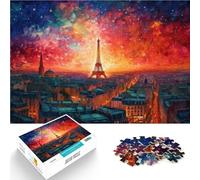 Jigsaw Puzzles 1000 Pieces for Adults Parisian Dreamscape Handgeschwindigkeitswettbewerb Eltern-Kind-Interaktion52x38cm