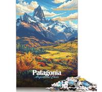 Jigsaw Puzzles 1000 Pieces for Adults Patagonia Landscape Art Puzzle for Adults Paperboard Puzzles Family Decoration 38x26cm/1000pcs