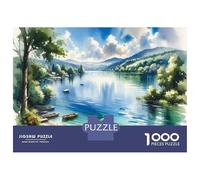Jigsaw Puzzles 1000 Pieces for Adults Peaceful Lake Landscape Adult Jigsaw Toy Wall Decor Home Decoration Deal As Gifts for The Whole Family 52x38cm/1000pcs