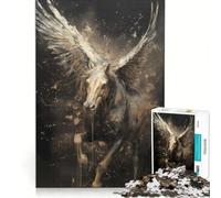 Jigsaw Puzzles 1000 Pieces for Adults Pegasus Dream, Relax Games, Pattern Assembly, Wishlist with Santa Claus 38x52cm