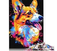 Jigsaw Puzzles 1000 Pieces for Adults | Pembroke Welsh Corgi Dog Puzzle | 1000 Piece Puzzle Wooden Puzzles Educational Games 1000pcs (75x50cm)