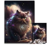 Jigsaw Puzzles 1000 Pieces for Adults Persian Cat Nebula Impossible Jigsaw Puzzles for Adults Family Activity, DIY Home Decor, 26X38CM/10.23x14.96inch
