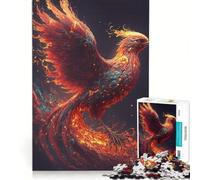 Jigsaw Puzzles 1000 Pieces for Adults Phoenix Bird, Impossible Game, Challenging To Complete, for Is Ideal As A Gift 38x52cm