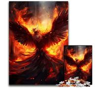 Jigsaw Puzzles 1000 Pieces for Adults Phoenix Flying Fire Challenging Puzzles for Teenagers Teens Ideal Birthday 1000 PCS(75x50cm)