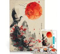 Jigsaw Puzzles 1000 Pieces for Adults Phoenix Looking at The Sun, Impossible Game, Challenging To Complete, for Is Ideal As A Gift 38x52cm