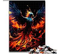 Jigsaw Puzzles 1000 Pieces for Adults Phoenix Made of Wood, Perfect DIY Art Decor Or Birthday Gift 50x75cm for Birthday Holiday Christmas