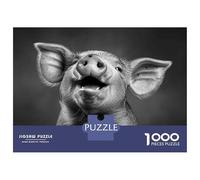 Jigsaw Puzzles 1000 Pieces for Adults Piglet Smiling Cute Puzzle for Adults Hands-on Game Improve Memory Deal As Gifts for The Whole Family 38x26cm/1000pcs
