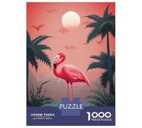 Jigsaw Puzzles 1000 Pieces for Adults Pink Tropical Flamingo 02 Puzzle for Adults Family Game Wall Decoration for Birthday, Chrismas 38x26cm/1000pcs