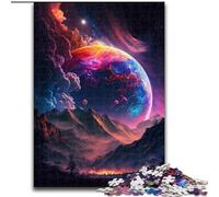 Jigsaw Puzzles 1000 Pieces for Adults Planet in Space Made of Wood, Making It A Great Gift for Family Fun 50x75cm for Holidays, Birthdays, And Family Game Nights