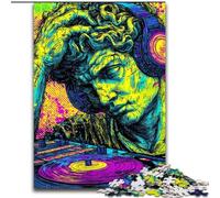 Jigsaw Puzzles 1000 Pieces for Adults Pop-art Michelangelos David Statue Jigsaw Family Interactive Game, DIY Home Decor Brain Challenge Gift (size 50x75cm)