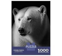Jigsaw Puzzles 1000 Pieces for Adults Portrait of A Polar Bear Jigsaw for Adults Family Games A Work of Art Help The Brain Exercise 70x50cm/1000pcs