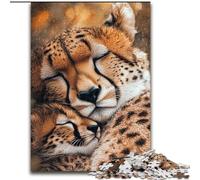 Jigsaw Puzzles 1000 Pieces for Adults Prairie Cheetah Jigsaw for Teenagers, Couples, And Friends for Birthdays, Christmas (size 26x38cm)