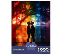 Jigsaw Puzzles 1000 Pieces for Adults Pride Flag Gay Puzzles for Adults Fun Games Improve Memory Deal As Gifts for The Whole Family 38x26cm/1000pcs