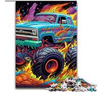 Jigsaw Puzzles 1000 Pieces for Adults Psychedelic Truck 1000Pc Adults Jigsaw Puzzle Family Activity Game, Home Decor Wall Art size : 50x75cm