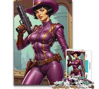 Jigsaw Puzzles 1000 Pieces for Adults Purple-Clad Space Agent Toy Intellectual Game Birthday Present Secret Santa Gifts (size 38x52cm)