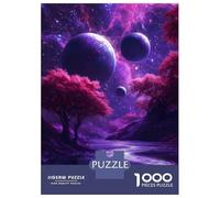 Jigsaw Puzzles 1000 Pieces for Adults Purple Galaxy Landscape Jigsaws for Adults Relax Games Improve Memory Stress Reduction Gifts 52x38cm/1000pcs