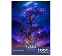 Jigsaw Puzzles 1000 Pieces for Adults Purple Galaxy Tree Jigsaw Puzzle DIY Toys But Fun And Humorous Deal As Gifts for The Whole Family 52x38cm/1000pcs