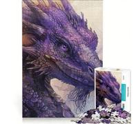 Jigsaw Puzzles 1000 Pieces for Adults Purple Legend Dragon Impossible Game Challenging To Complete for Is Ideal As A Gift 50x75cm