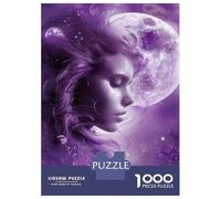 Jigsaw Puzzles 1000 Pieces for Adults Purple Moon Fantasy Art Print Puzzle for Adults Hands-on Game Improve Memory Deal As Gifts for The Whole Family 70x50cm/1000pcs