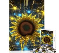 Jigsaw Puzzles 1000 Pieces for Adults Quantum Bloom Educational Games Improve Memory Anti-Stress Toys Enhance Love between Couples (38X26cm)