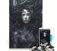 Jigsaw Puzzles 1000 Pieces for Adults Queen Of Darkness Impossible Game Challenging To Complete for Is Ideal As A Gift 38x52cm