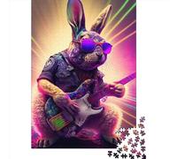 Jigsaw Puzzles 1000 Pieces for Adults Rabbit Guitar Animal1 Jigsaw Puzzles 1000 Pieces for Adults 1000pcs (38x26cm)