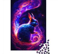 Jigsaw Puzzles 1000 Pieces for Adults Rabbit8 Puzzle for Adults Wooden Board Puzzles Family Decoration 1000pcs (75x50cm)