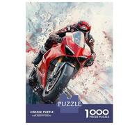 Jigsaw Puzzles 1000 Pieces for Adults Racing Motorcycle Art Print -1 Adult Puzzles Relaxing Games Difficult Hard Deal As Gifts for The Whole Family 70x50cm/1000pcs