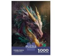 Jigsaw Puzzles 1000 Pieces for Adults Rainbow Dragon Adult Jigsaw Relax Games Difficult Challenge Help The Brain Exercise 38x26cm/1000pcs