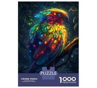 Jigsaw Puzzles 1000 Pieces for Adults Rainbow Feathered Bird Jigsaws for Adults Fun Games Stress Reliever Help The Brain Exercise 38x26cm/1000pcs