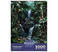 Jigsaw Puzzles 1000 Pieces for Adults Rainforest Sloth Wall Mural Jigsaws for Adults Relax Games Improve Memory Stress Reduction Gifts 70x50cm/1000pcs