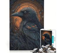 Jigsaw Puzzles 1000 Pieces for Adults Raven Fairy Tale Impossible Game Challenging To Complete for Is Ideal As A Gift 38x52cm