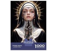 Jigsaw Puzzles 1000 Pieces for Adults Rebel Nun Puzzles for Adults Family Games Wall Decoration Stress Reduction Gifts 38x26cm/1000pcs
