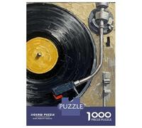 Jigsaw Puzzles 1000 Pieces for Adults Record Player Oil Painting Puzzles for Adults Fun Games Improve Memory Deal As Gifts for The Whole Family 38x26cm/1000pcs