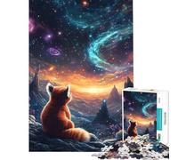 Jigsaw Puzzles 1000 Pieces for Adults Red Panda And Cosmic Sky Help The Brain Exercise Family Activities Relax Games for Age 14+ Game (38x52cm)