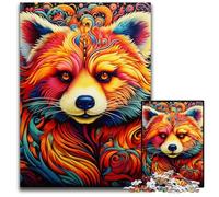 Jigsaw Puzzles 1000 Pieces for Adults Red Panda Animal cardboard Jigsaw Puzzles Brain Challenge Game for Teenagers & Family Interaction 26X38CM/10.23x14.96inch