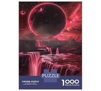 Jigsaw Puzzles 1000 Pieces for Adults Red Planet Waterfall Scene Adult Puzzles Relaxing Games Difficult Hard Deal As Gifts for The Whole Family 70x50cm/1000pcs
