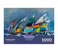 Jigsaw Puzzles 1000 Pieces for Adults Regatta Puzzle for Adults Family Game Wall Decoration for Birthday, Chrismas 38x26cm/1000pcs