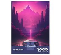 Jigsaw Puzzles 1000 Pieces for Adults Retrofuturistic Nightfall Jigsaws for Adults Fun Games A Work of Art Deal As Gifts for The Whole Family 38x26cm/1000pcs