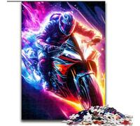 Jigsaw Puzzles 1000 Pieces for Adults RIDER MANIA Made of Wood, for Ages 14+ 50x75cm Challenging & Entertaining, Family Activity